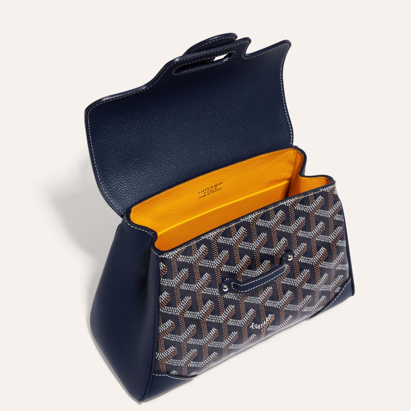 Goyard Saigon Souple Mini Bag Navy Blue - Image 5